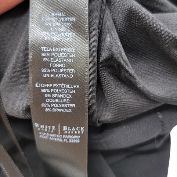 White House Black Market Black Convertible Drawstring Mini Dress - Size XS - Picture 10 of 11